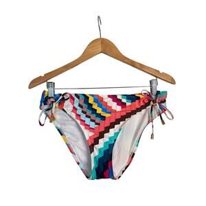 La Blanca Women’s Slice Of Paradise Side Tie Hipster Bottom Sz 8 Multicolor NWOT